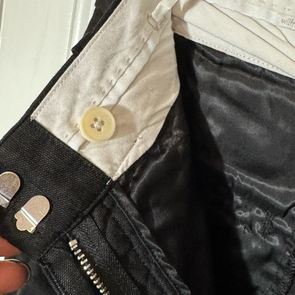 Wilfred  Elegant Black Linen Blend Pants